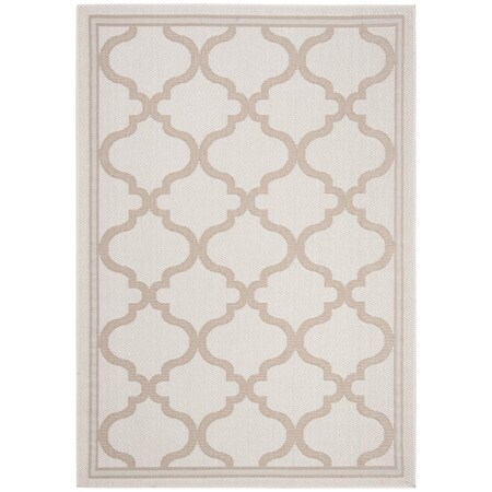 Safavieh 6 ft. -7 in. x 6 ft. -7 in. Bermuda 800 Collection Round Rug - Ivory & Beige BMU810C-7R